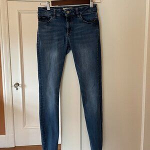 DL1961 Dark Wash Mid-Rise Skinny Jeans, size 27